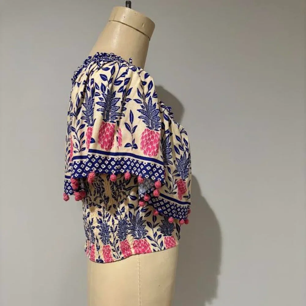 Farm Rio Ruffle Neck Blouse - Picture 4 of 7